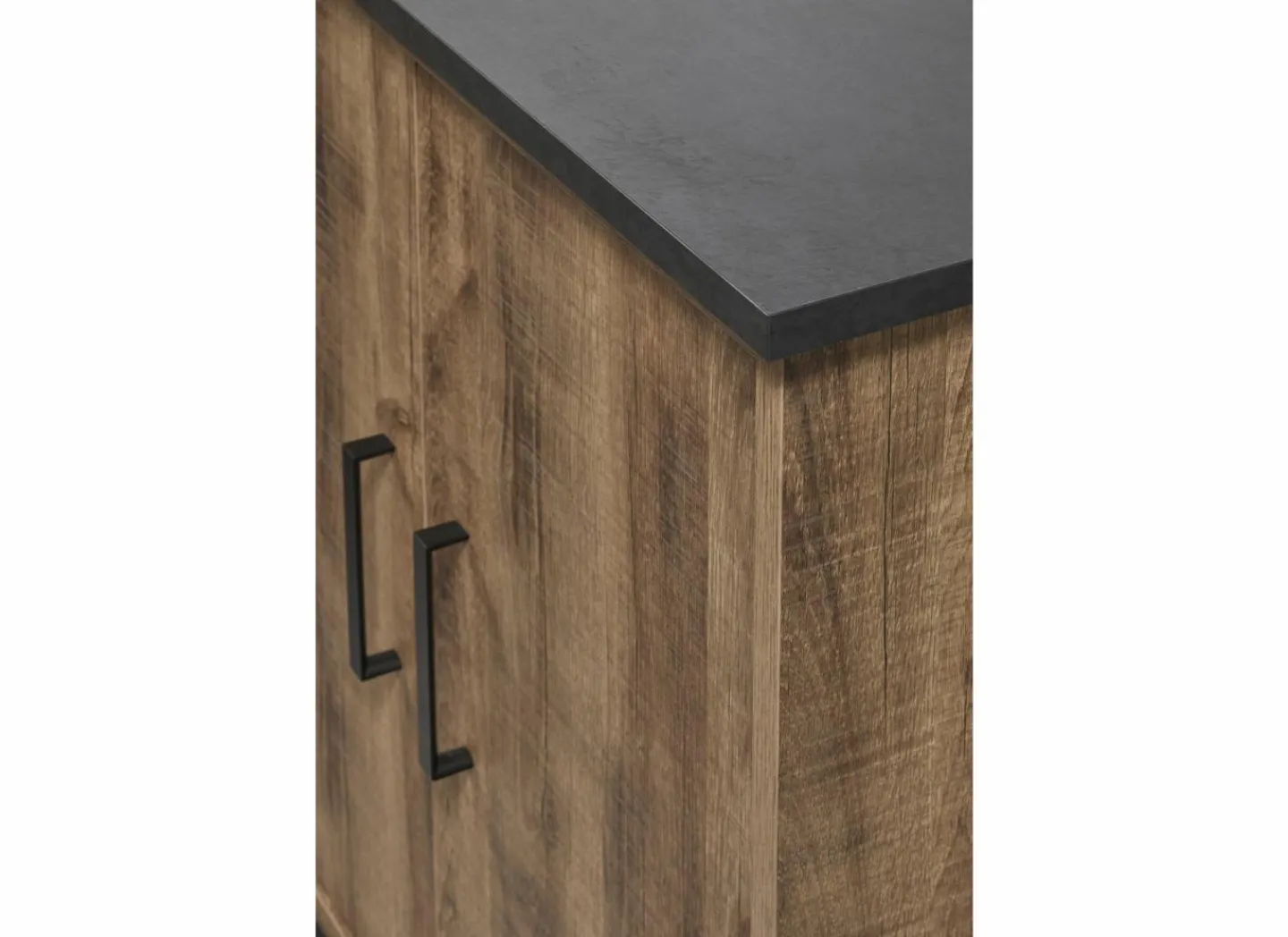Dressoir 226cm - decor - bruin & zwart