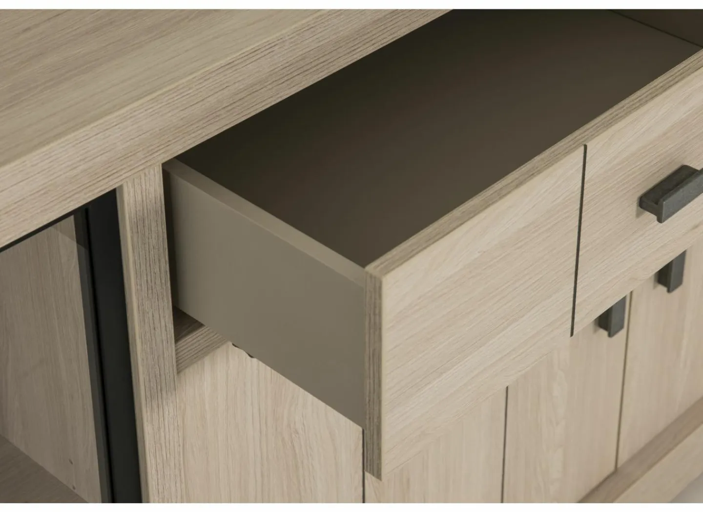 Dressoir 216cm - decor - natuurlijke olm