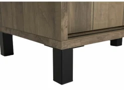 Dressoir 238cm - decor - old teak & matt black