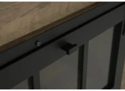 Dressoir 238cm - decor - old teak & matt black