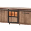 Dressoir 207cm - decor - old teak & matt black
