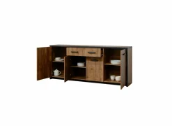 Dressoir Esther 210cm - decor - industriële eik