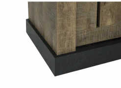 Dressoir Etienne 221cm - decor - industriële eik & zwart