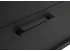 Dressoir Faro 216cm - melamine - structuur zwart