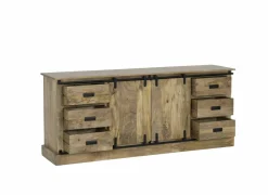 Dressoir Gorgo 190cm - mango massief - naturel