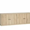 Dressoir Grimaldi 240cm - eik massief & decor - naturel