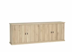 Dressoir Grimaldi 240cm - eik massief & decor - naturel