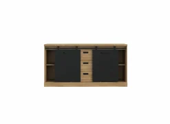 Dressoir Kaszimiro 173cm - decor - waterford eik & zwart