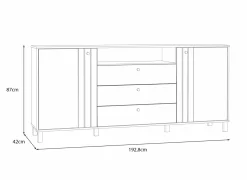 Dressoir Killarney 193cm - decor - mauvela oak & sand
