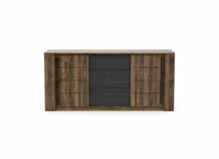 Dressoir Monaco 206cm - decor - saloon eik & zwart