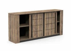 Dressoir Monaco 206cm - decor - saloon eik & zwart