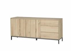 Dressoir Polar 190cm - eik massief & decor - naturel