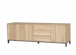 Dressoir Polar 250cm - eik massief  & decor - naturel