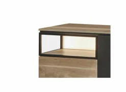 Dressoir Portofino 242cm - decor - zwart & eik