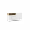 Dressoir Roomers 176cm - spaanplaat - witte eik