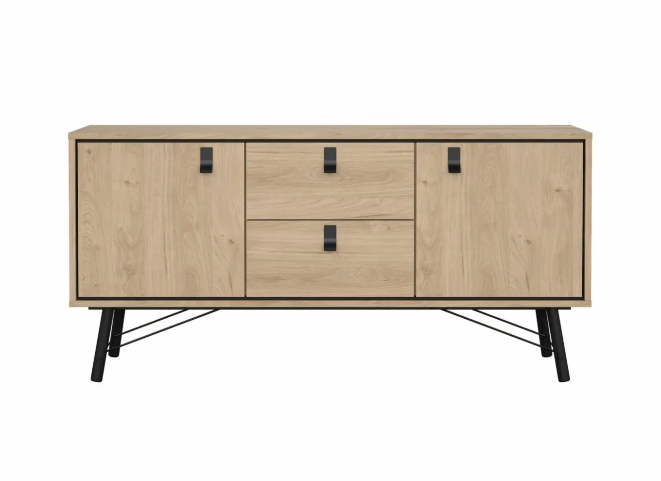 Dressoir Ry 151cm - decor - bruin & zwart