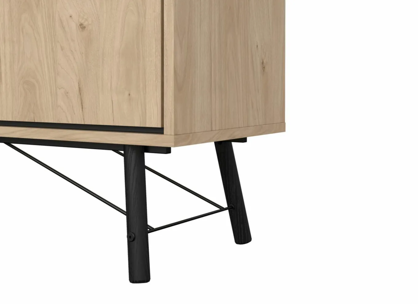 Dressoir Ry 151cm - decor - bruin & zwart
