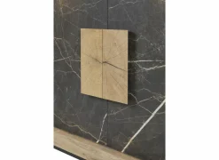 Dressoir Sacha 210cm - melamine - canyon oak & marble