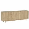 Dressoir Summer 243cm - eik massief & decor - naturel