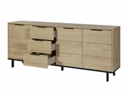 Dressoir Toby 230cm - melamine - castella oak