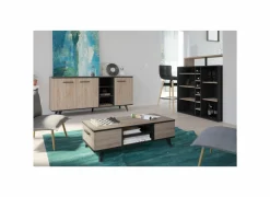Demeyere Dressoir Wayne 160,7cm - decor - eik & zwart