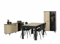 Demeyere Dressoir Wayne 160,7cm - decor - eik & zwart