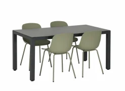 Eetkamer Breeze 160x80cm met 4 stoelen Atacama