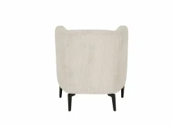 Fauteuil Capri 67x71x73cm - ribfluweel - ivoor