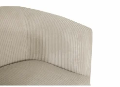 Fauteuil Capri 67x71x73cm - ribfluweel - ivoor
