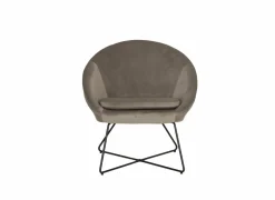 Fauteuil Juice 70x69x73,50cm - fluweel - taupe