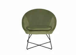 Fauteuil Juice 70x69x73,50cm - fluweel - groen