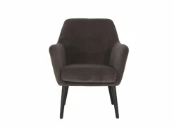 Fauteuil Pacha 70x60x82cm - stof - grijs