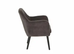 Fauteuil Pacha 70x60x82cm - stof - grijs