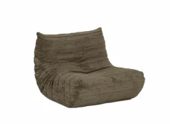 Fauteuil Ragazzi 83x100x74cm - stof - donker kaki groen