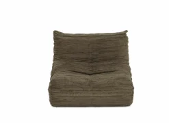 Fauteuil Ragazzi 83x100x74cm - stof - donker kaki groen