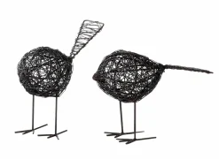 Figuur Amari Vogel 18xH14cm - metaal - zwart