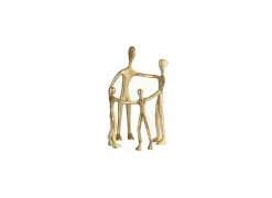 J line Figuur Familie kring H31cm - aluminium - goud