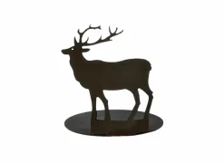 Figuur Rendier H7cm - metaal - zwart