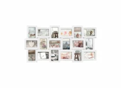 Fotokader Berlin set van 18 foto's 10x15cm - kunststof/plexiglas - wit