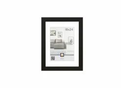 Fotokader Livorno  24x18cm - hout massief - zwart