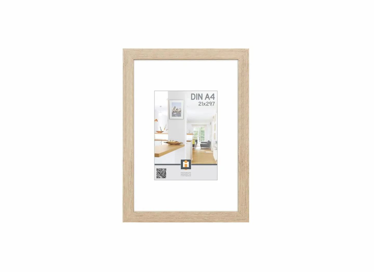 Fotokader Livorno 30x21cm - hout & glas - grijs