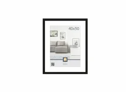Fotokader Livorno 50x40cm - hout massief - zwart