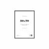 Fotokader Riga 70x50cm - hout massief - zwart