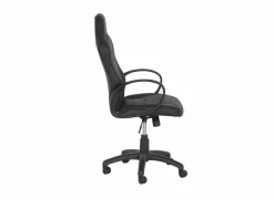 Gamestoel Maquina 60x65x120cm - lederlook - zwart & grijs