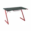 Gamingbureau Roald 120x60x74cm - melamine & metaal -  rood & zwart