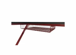 Gamingbureau Roald 120x60x74cm - melamine & metaal -  rood & zwart
