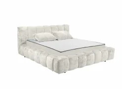 Gestoffeerd bed Bexley 180x200cm - stof - ivoor inclusief bodem en matras