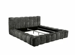 Gestoffeerd bed Bexley 180x200cm - stof - zwart