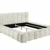 Gestoffeerd bed Bexley 180x200cm - stof - ivoor