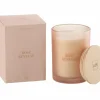 Geurkaars Rose Reveuse Ø8,5x12,5cm - glas/paraffine - roze
